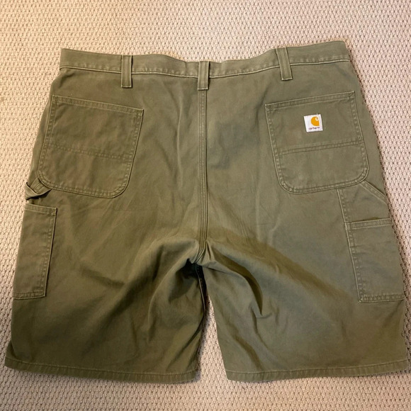 Carhartt Green Cotton Canvas Work Job Utility Short 44 - Picture 2 of 4